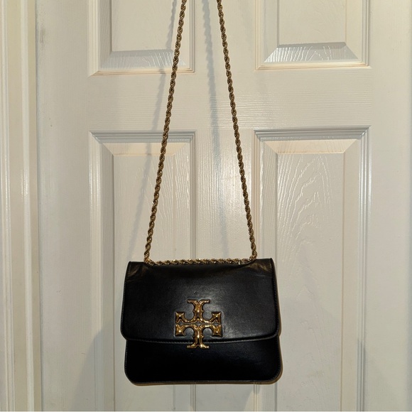 Tory Burch Black Crossbody with Gold Accents - Picture 2 of 9